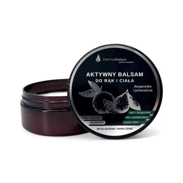 aktywny balsam mocznik panthenol dermonatura bergamotka pomarańcza witamina E