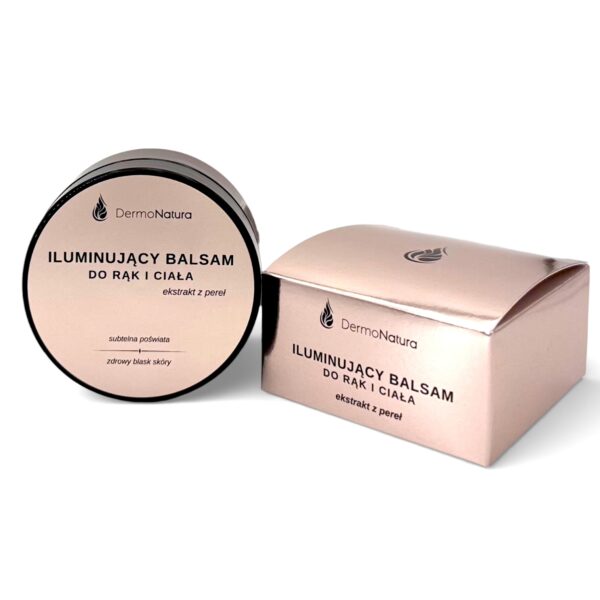 iluminujący balsam do rąk i ciała z ekstraktem z pereł DermoNatura.