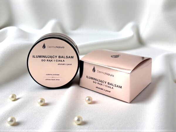 iluminujący balsam do rąk i ciała z ekstraktem z perły DermoNatura iluminujący balsam do rąk i ciała z ekstraktem z perły DermoNatura